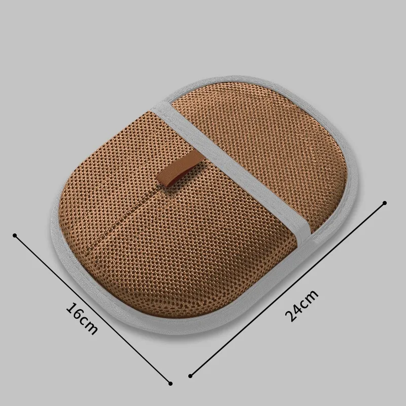 Pet Hair Removal Mitt for Furniture and Clothes (Light Brown)